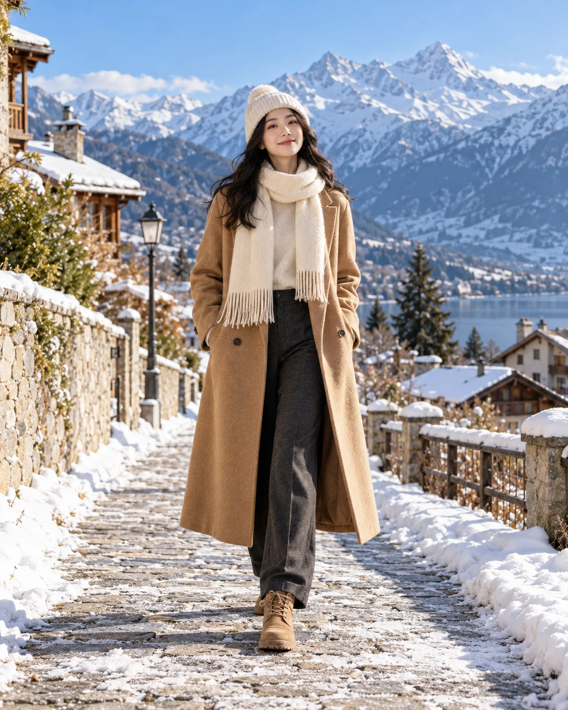 Cold days, warm layers — AI-generated creative example